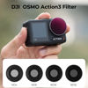 Picture of K&F Concept Neutral Density Filter Kit Compatible with DJI Osmo Action 3, 4 Pack ND Filters Kit, ND4 ND8 ND16 ND32 Filters Set for Osmo Action 3 Drone Camera Lens, Optical Glass Filter