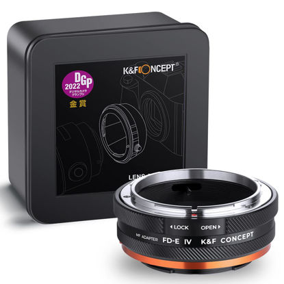Picture of K&F Concept Lens Mount Adapter FD-NEX IV Manual Focus Compatible with Canon FD & FL 35mm Lens and Sony E Mount Camera Body