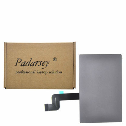 Picture of Padarsey Replaceme Trackpad Touchpad for MacBook Pro Retina 15" Unibody A1707 Touch Pad with Flex Cable (Fit 2016-2017 Version) (A1707 2016-2017 15" with Cable (Gray))