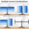 Picture of MOUNTUP Dual Monitor Stand - Freestanding & Height Adjustable Monitor Desk Mount, Steady VESA Mount Computer Monitor Stand for 2 Screens up to 27 inches, MU1002