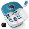 Picture of Foot Bath Spa with Heat and Massage and Jets, 16 Massage Rollers & Bubble, Electric Foot Bath Massager with Pumice Stone, Collapsible Pedicure Foot Soaker Tub Home Basin for Tired Feet, Remote Control