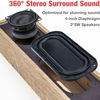 Picture of MICA Computer Speakers, Wired Computer Sound Bar, Wooden Mini Soundbar, USB Powered PC Speakers 3.5mm AUX & PC Input (Upgrade), Yellow (M30i)