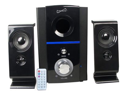 Picture of Supersonic SC1126 Clear Multimedia FM Speakers (Set of 2)