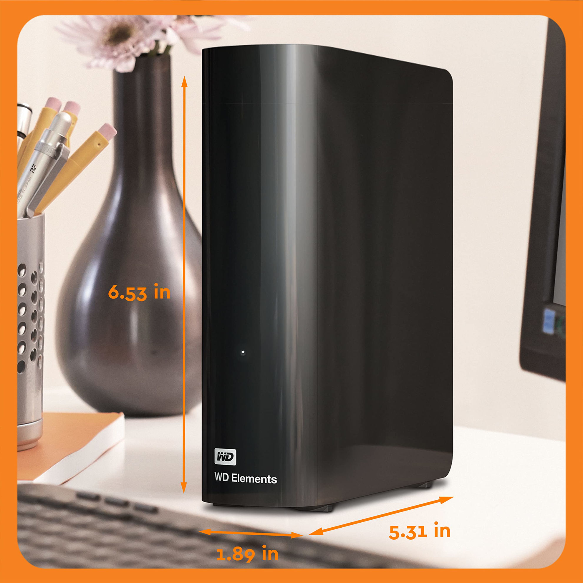 GetUSCart- 22TB Western Digital Elements Desktop External Hard Drive ...