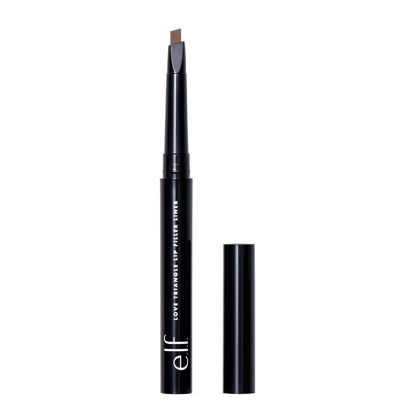 Picture of e.l.f. Love Triangle Lip Filler Liner, 2-in-1 Lip Liner Pencil For Sculpting & Filling, Long-Lasting Intense Color, Deep Brown