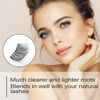 Picture of Frihappy False eyelashes Natural Half Lash 3 Pairs Accent Fake Lashes Wispy Light Volume Reusable Pack (HF3)