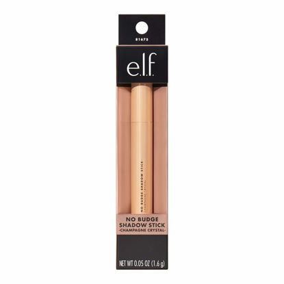 Picture of e.l.f. Cosmetics No Budge Shadow Stick, Longwear, Smudge-Proof Metallic Eyeshadow, Champagne Crystal, 0.056 Oz (1.6g)