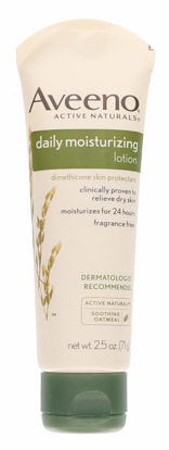 Picture of Aveeno Daily Moisturizing Body Lotion with Soothing Oat and Rich Emollients to Nourish Dry Skin, Fragrance-Free, 2.5 fl. oz