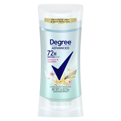 Picture of Degree Advanced Antiperspirant Deodorant Vanilla & Jasmine 72-Hour Sweat & Odor Protection Antiperspirant For Women with MotionSense Technology 2.6 oz