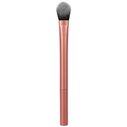 Picture of Real Techniques Brightening Concealer Makeup Brush, Kitten Paw Brush For Under Eyes, Face Brush For Eye Cream & Concealer, Covers Blemishes, Imperfections, & Dark Circles, RT 242 Brush, 1 Count