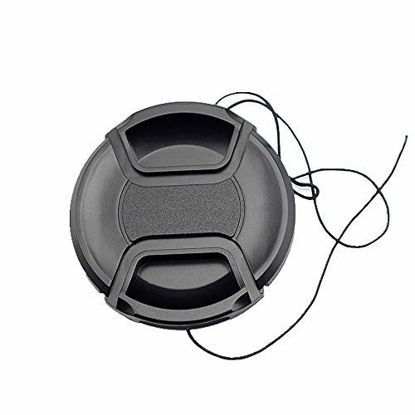 Picture of 58mm Lens Cap Center Snap on Lens Cap Suitable Suitable &for Nikon/for Canon/for Sony etc,Compatible with All Brands Any Lenses Ø58mm with Camera.