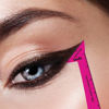 Picture of Eyeliner Stencils Pencil Liquid Waterproof Tool For Liner Makeup Brush Pen Stamp Thin Sharpener Cat Eyes Small Angled Wing Tip | Real Beginners Techniques Eye Shadow Lines Gel Eyebrow Pomade Black