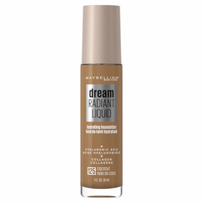 Picture of Maybelline New York Dream Radiant Liquid Medium Coverage Hydrating Makeup, Lightweight Liquid Foundation, Coconut, 1 Count