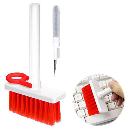 Picture of Cleaner Kit Keyboard and Headset Airpod 5-in-1 Multifunction Cleaning Tools (Red)
