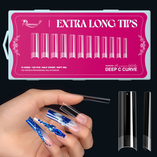 Buy 500 Pieces Short Square Full Soft Gel Coverage Nail Tips Online in  India - Etsy