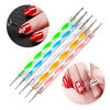 Picture of FULINJOY 5PCS Dotting Pens with 3 PCS Nail Painting Brushes, Nail Art Design Tools