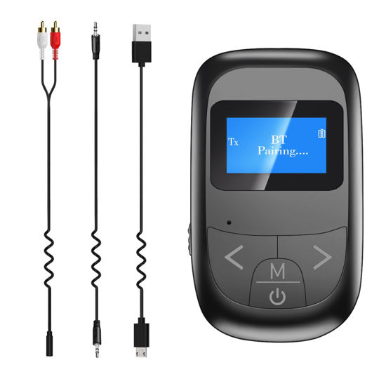 Bluetooth 5.0 Transmitter Receiver Wireless Audio Adapter 2 in 1