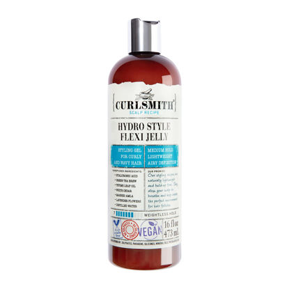 Picture of CURLSMITH - Hydro Style Flexi-Jelly - Vegan Defining Gel for Wavy, Curly or Coily Hair (16 fl oz)