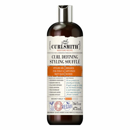 Picture of CURLSMITH - Curl Defining Styling Soufflé - Vegan Medium Hold Styling Gel for Wavy, Curly and Coily Hair (16oz)