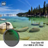 Picture of NEEWER 72mm True Color CPL with ND8 Filter 2 in 1, 3 Stops ND Filter & Circular Polarizing Filter Combined with Multi Nano Coated HD Optical Glass, Water Repellent/Scratch Resistant
