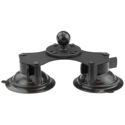 Picture of RAM Mounts Twist-Lock Dual Suction Cup Base with Ball RAM-B-189B-202U with B Size 1" Ball