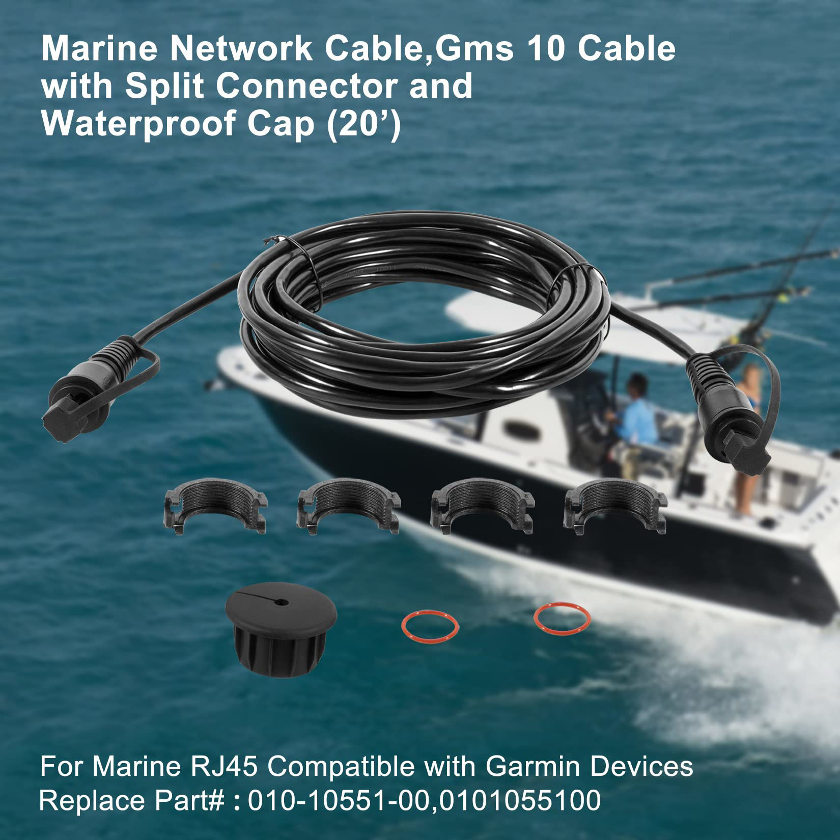 GetUSCart yourour 0101055100 Marine Network Cable,GMS 10 Cable 20