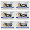 Picture of Grown Ass Man Co. - Solid Shampoo Bar Rich Lather 3 in 1: Hair, Beard & Body Wash - Plastic Free & Eco-Friendly, Natural & Organic Clean for All Hair Types, 4oz Bar (Chill Out, 6-Pack)
