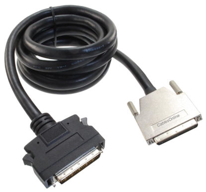 Picture of CablesOnline 6ft VHDCI 68-Pin 0.8mm Male to HPDB50 50-Pin Male SCSI-5 to SCSI-2 Cable, SC-5206