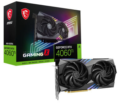 Picture of MSI Gaming GeForce RTX 4060 Ti 8GB GDRR6 128-Bit HDMI/DP Nvlink TORX Fan 4.0 Ada Lovelace Architecture Graphics Card (RTX 4060 Ti Gaming X 8G)