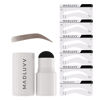 Picture of MADLUVV Eyebrow Stencil Kit - Easy-to-Use, Natural Look, 6 Popular Shapes, Used by Professionals - Includes Stamp, Stencils, Spoolie, and Travel Bag (Brunette)