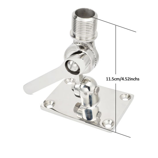 GetUSCart HYS VHF Marine Antenna Mounts, HeavyDuty 316 Stainless