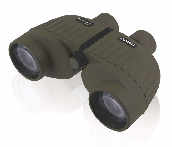 Picture of Steiner Military-Marine Series Binoculars, Lightweight Tactical Precision Optics for Any Situation, Waterproof, Green, 10x50