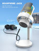Picture of FIFINE Gaming USB PC Computer RGB Microphone for Live Streaming, Meeting, Podcasting, Video, Condenser Mic with Monitoring Headphone Jack, Light Control, for MAC OS/Windows-AmpliGame A8 White