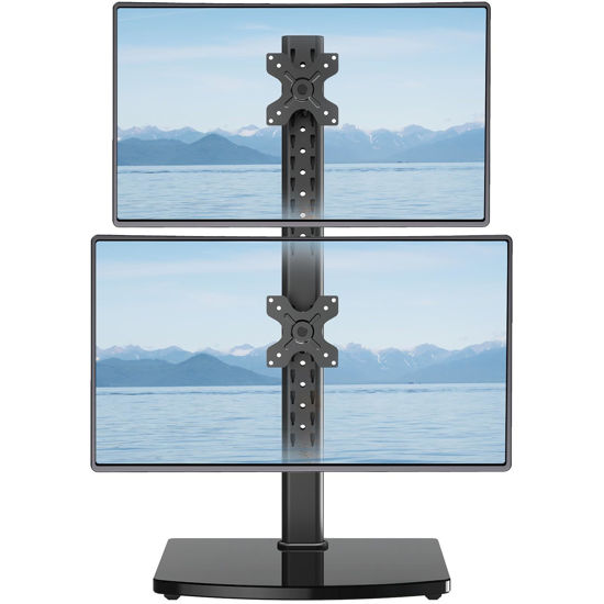 GetUSCart MOUNT PRO Vertical Dual Monitor Stand for 2 Computer Screen