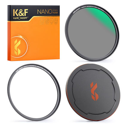 Picture of K&F Concept 67mm Magnetic Swap ND8 Lens Filter (3-Stop Fixed Neutral Density Filter) Quick Switch Waterproof Scratch Resistant Lens Filter with 28 Multi-Layer Coatings for Camera Lens
