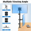 Picture of MOUNTUP Dual Monitor Stand, Vertical Monitor Mount for 2 Max 32 inch Stack Screen Monitors, Height Adjustable, Swivel, Tilt Monitor Desk Mount with C Clamp Grommet Base, MU3004