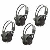 Picture of RP Accessories IR-601B Infrared Wireless Headphones, 2-Channel Folding Universal Rear Entertainment System IR Headphone for Car TV and DVD Player Audio, Set of 4