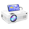 Picture of [WiFi Projector] XRPrime 7500Lumens Mini Projector, Full HD 1080P 200'' Display Supported, Compatible with Smartphones, TV Stick, Video Games, DVD Player, HDMI/AV/VGA/USB for Outdoor Movies, HI-06