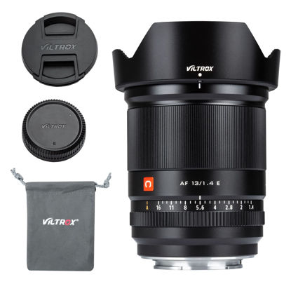 Picture of VILTROX 13mm F1.4 f/1.4 Sony E Mount Lens, Ultra Wide Angle APS-C AF Prime Lens for Sony E-Mount Mirrorless Cameras ZV-E10 a600 a6600 a6100 a6000 a7