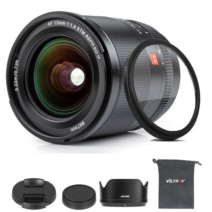 Picture of VILTROX 13mm f/1.4 F1.4 XF Mount Ultra Wide Angle APS-C AF Autofocus Lens for Fuji X-Mount Cameras X-A5 X-A7 X-S10 X-T200 X-T100 X-T20 X-T30 X-T3 X-T4 X-T2 X-T1 X-E2 X-E2S X-E3 X-E4 X-Pro2 X-Pro3