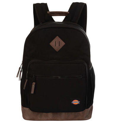 Picture of Dickies Signature Backpack for School Classic Logo Water Resistant Casual Daypack for Travel Fits 15.6 Inch Notebook (Black)