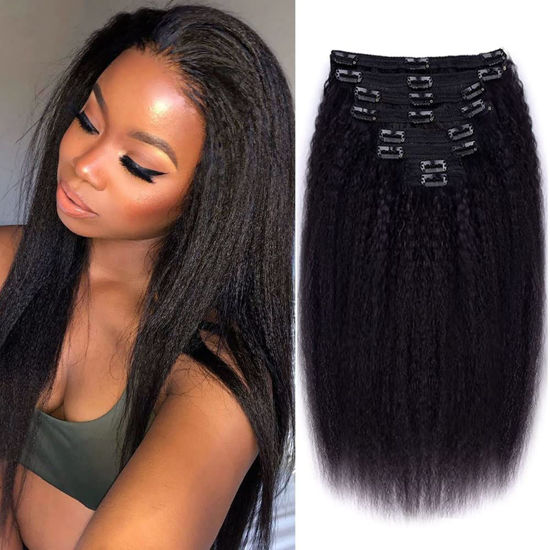 Clip in virgin human hair extensions deals