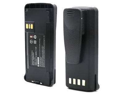 Picture of SCESMIA (2 Pack) 7.5V PMNN4476A Replacement Battery for Motorola CP185 CP1200 CP1300 CP1600 CP1660 CP476 CP477 EP350 Radios BLI-4081 PMNN4081 PMNN4080 PMNN4082 PMNN4404 with Belt Clip