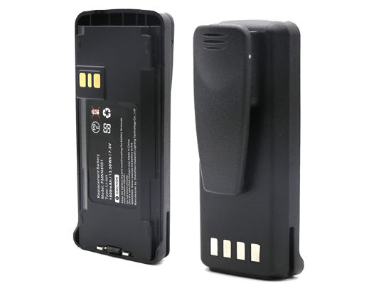 Picture of SCESMIA (2 Pack) 7.5V PMNN4476A Replacement Battery for Motorola CP185 CP1200 CP1300 CP1600 CP1660 CP476 CP477 EP350 Radios BLI-4081 PMNN4081 PMNN4080 PMNN4082 PMNN4404 with Belt Clip