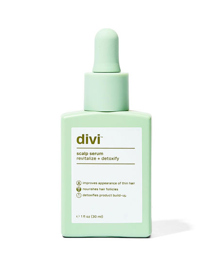 Picture of divi Scalp Serum, Revitalize and Detoxify, Aids against hair-thinning, nourishes hair follicles, detoxifies product build-up (30 ml)