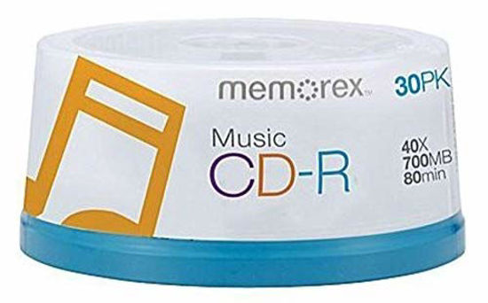 Picture of Memorex 120 40X Digital Audio Music CD-R 80min 700MB (Logo on Top)