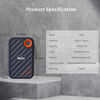 Picture of Netac 512GB Extreme Portable SSD External Solid State Drives Up to 2000MB/s Read 1700MB/s Write Speed, USB 3.2 Gen.2 Business Travel Essential Supports Win to Go Dust-Resistant