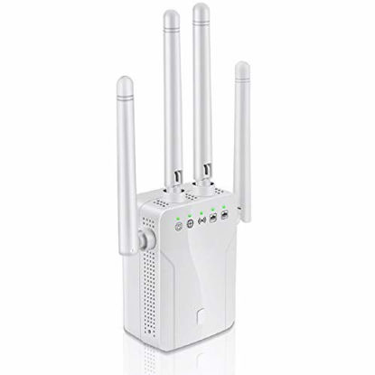 Picture of WiFi Range Extender and Super Booster, Suitable for House Repeater 1200Mbps (2500 FT) WiFi 2.4 and 5GHz Dual-Band WPS Wireless Signal has Strong penetrating Power and Wide Signal Range