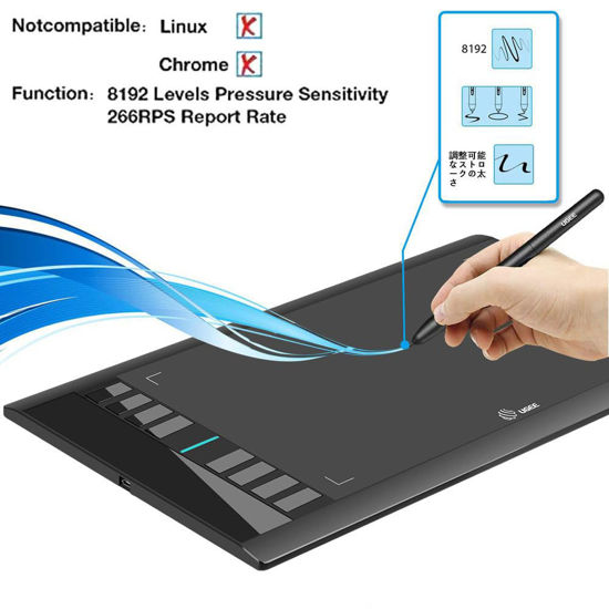 GetUSCart Graphics Drawing Tablets, UGEE M708 10 x 6 inch Large Active