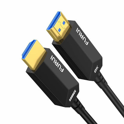 Picture of FURUI 8K Fiber HDMI Cable 40ft, Fiber Optic HDMI 2.1 Cable [8K@60Hz,4K@120Hz], 48Gbps, Dynamic HDR, eARC, BT.2020 Compatible with RTX 3080/3090 Xbox Series X PS5 Denon AV Receiver LG Samsung Sony TV